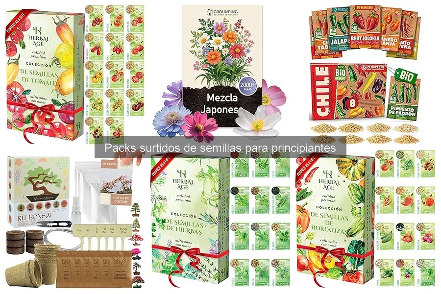 Packs Surtidos de Semillas para Principiantes: Guía Práctica
