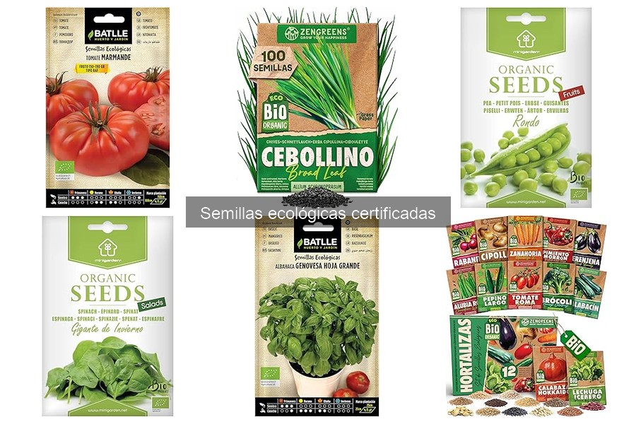 Precio promedio de semillas ecológicas certificadas