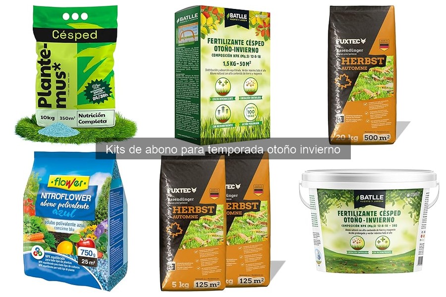 Precios de kits de abono para otoño e invierno en jardinería
