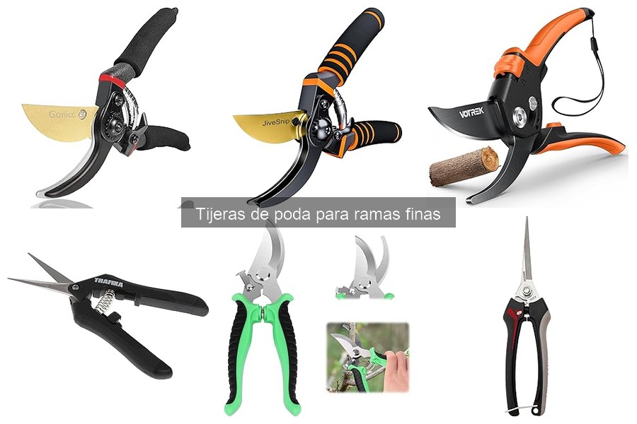 Problemas comunes con tijeras de poda para ramas finas