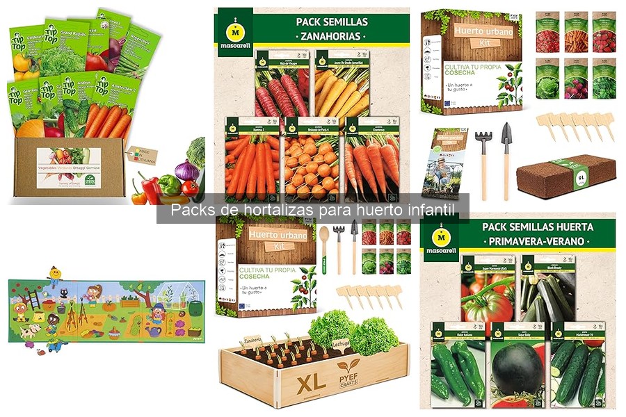 ¿Qué son los packs de hortalizas para huerto infantil?