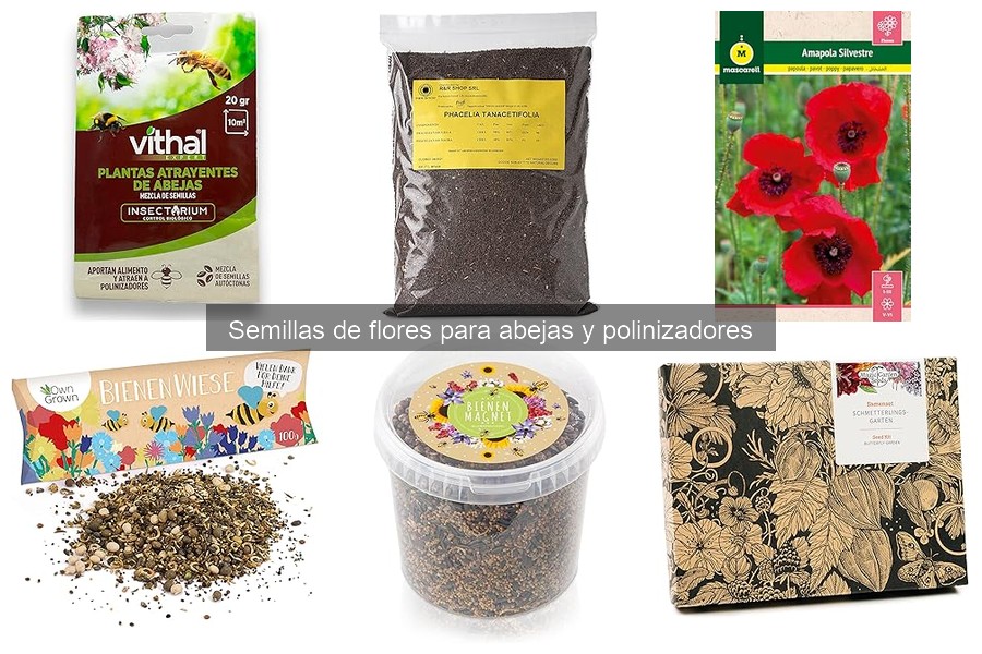 Semillas de flores comestibles para polinizadores en tu jardín