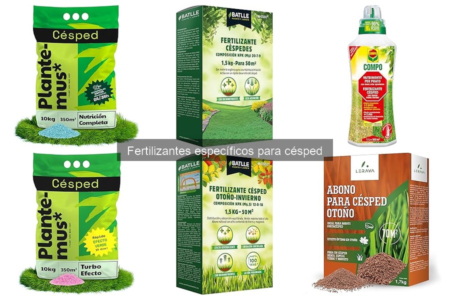 Tipos de fertilizantes para césped: granulares, líquidos y más