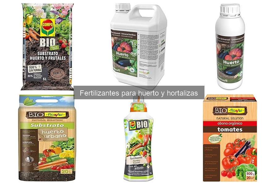 Tipos de fertilizantes para hortalizas y su elección