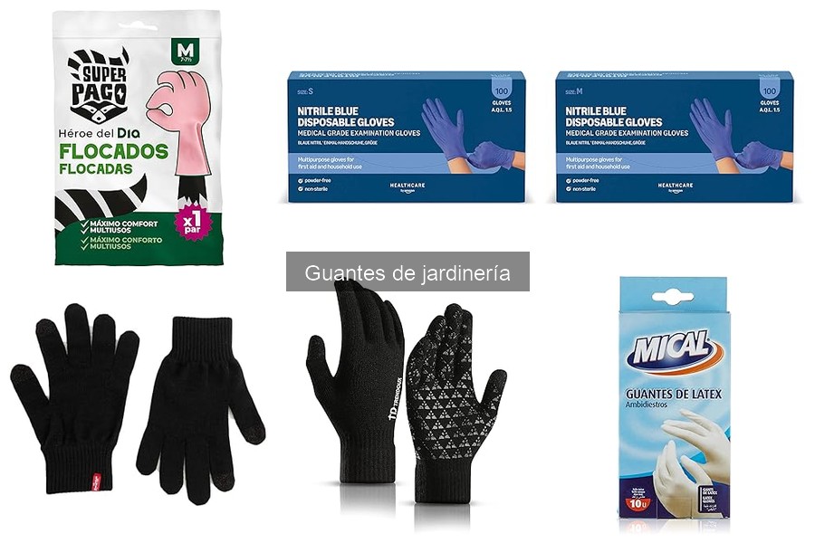 Tipos de guantes de jardinería y su uso específico