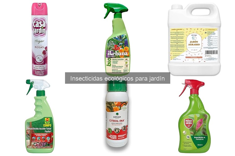 Tipos de insecticidas ecológicos para plagas de jardín