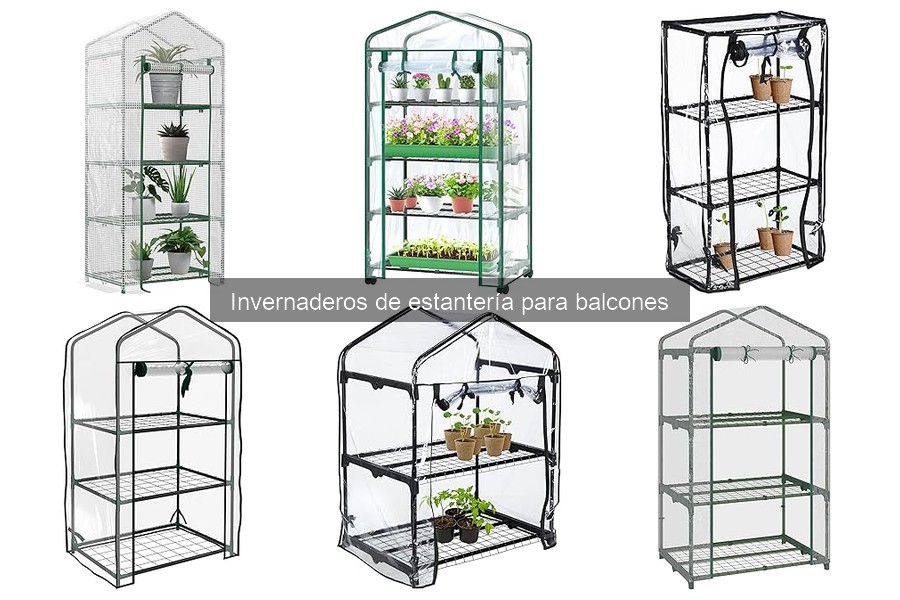 Tipos de invernaderos de estantería para balcones y características