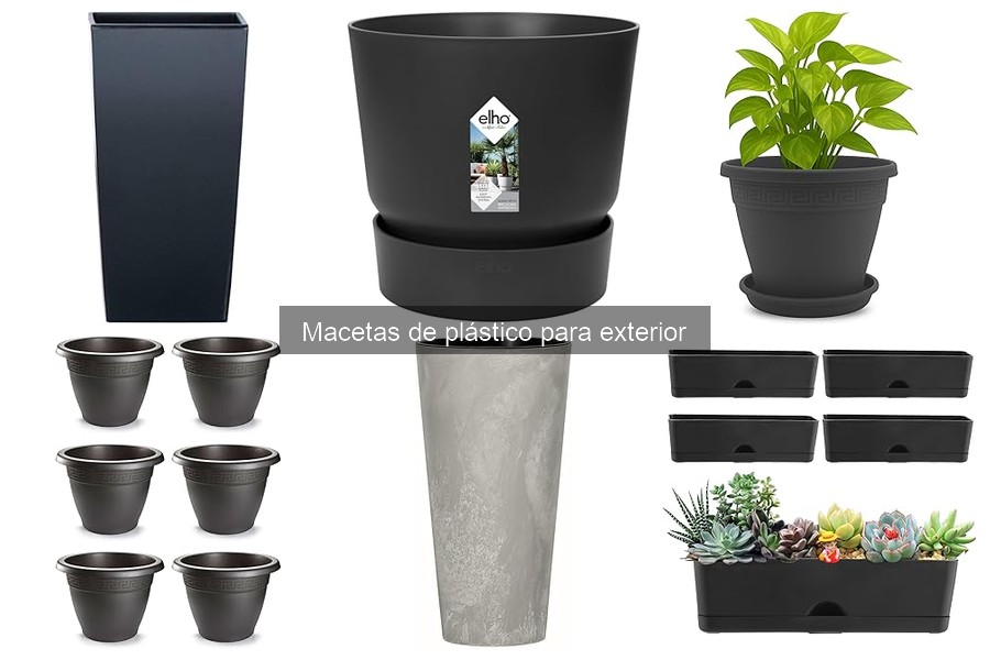 Tipos de macetas de plástico para exterior: ¿Cuál elegir?