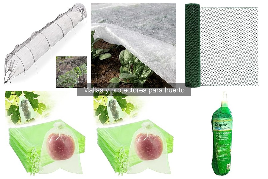 Tipos de mallas y protectores para huerto: guía completa