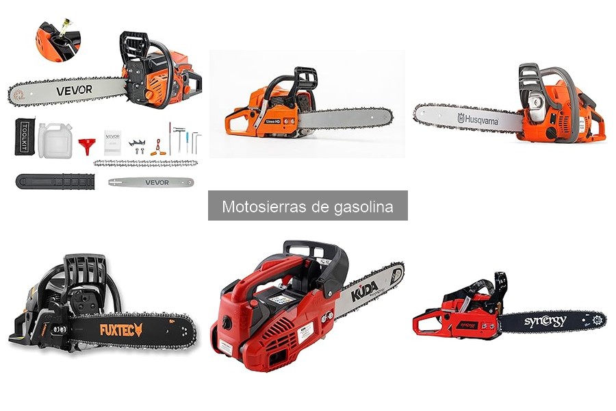 Tipos de motosierras de gasolina y sus usos prácticos
