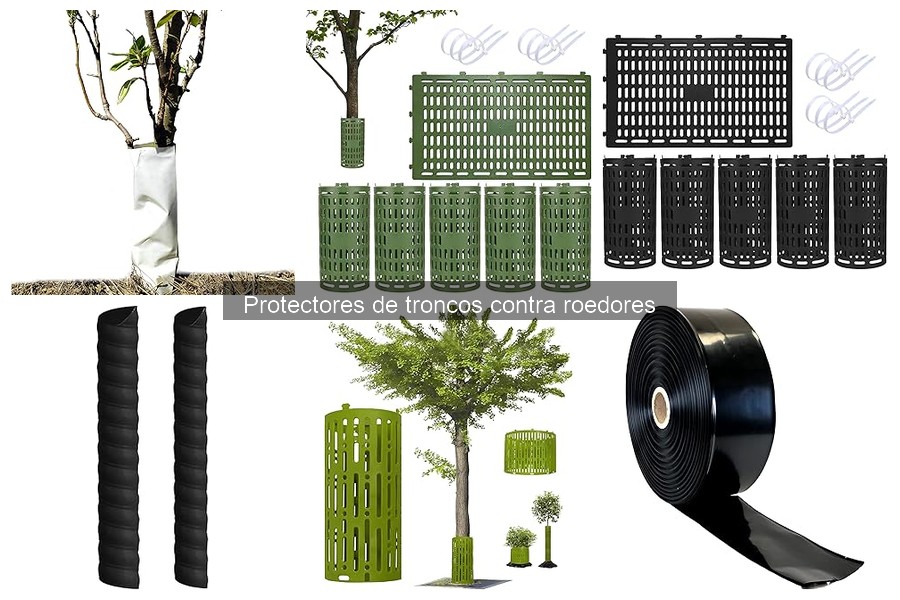 Tipos de protectores de troncos contra roedores para jardines