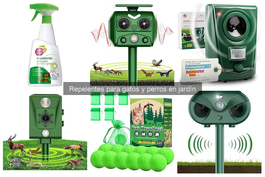 Tipos de repelentes para gatos y perros en el jardín