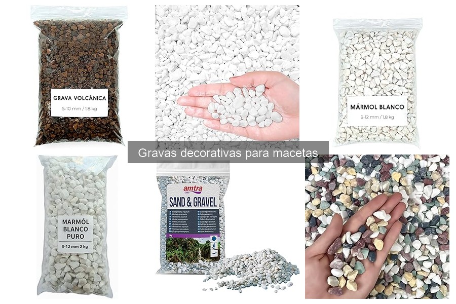 Ventajas de usar gravas decorativas en macetas
