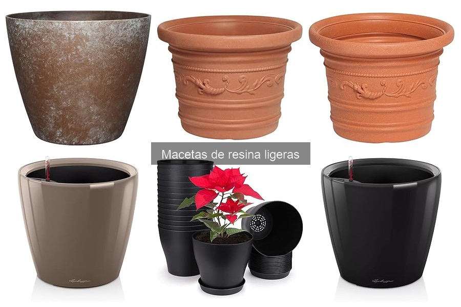 Ventajas y desventajas de las macetas de resina ligeras